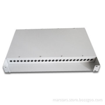 19-inch 24-core Fiber Optic Distribution Frame, Wall Mount Type